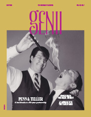 Early Penn & Teller publicity photo of fire eating